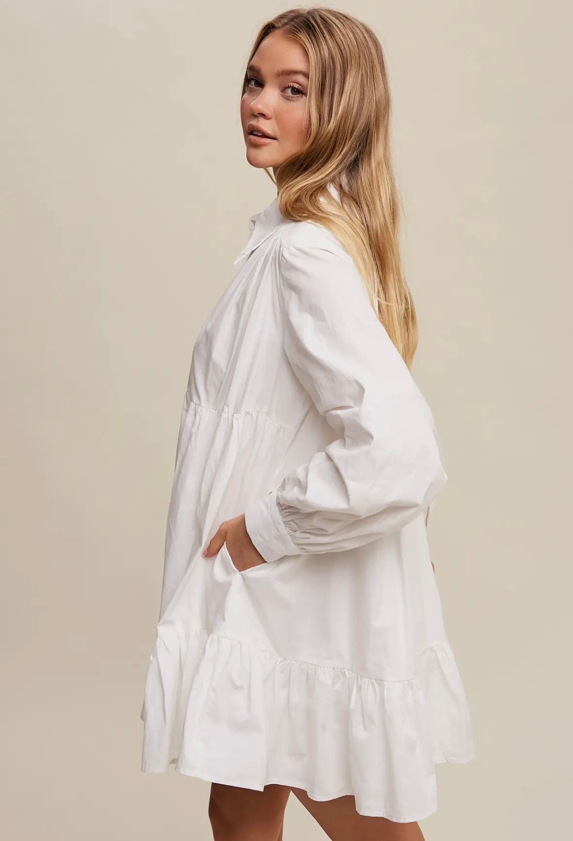 Long Sleeve Lined Dress