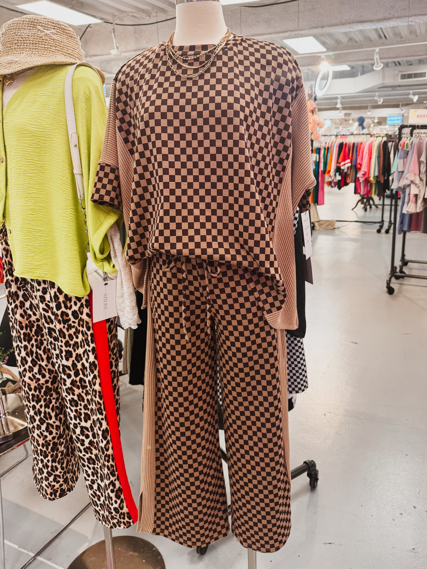 Checkered Oversized Set