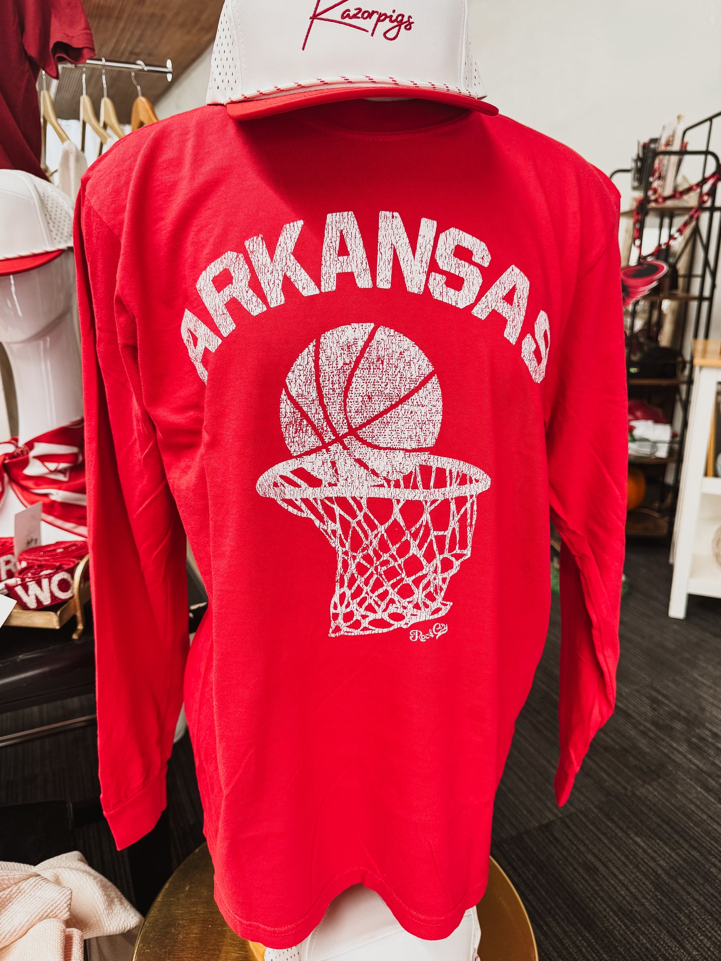 Arkansas Basketball Red Long Sleeve