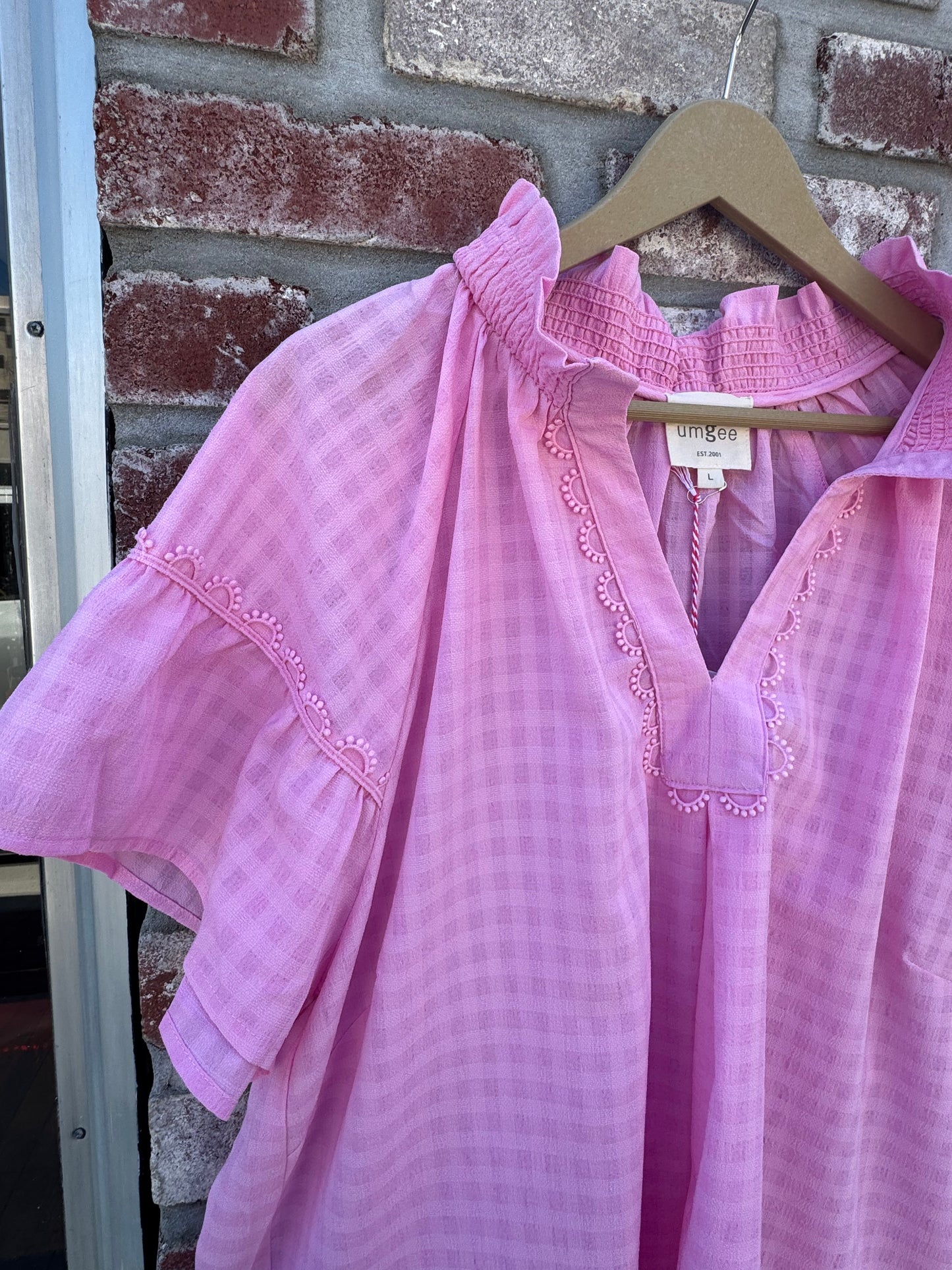 Ruffle Sleeve Blouse