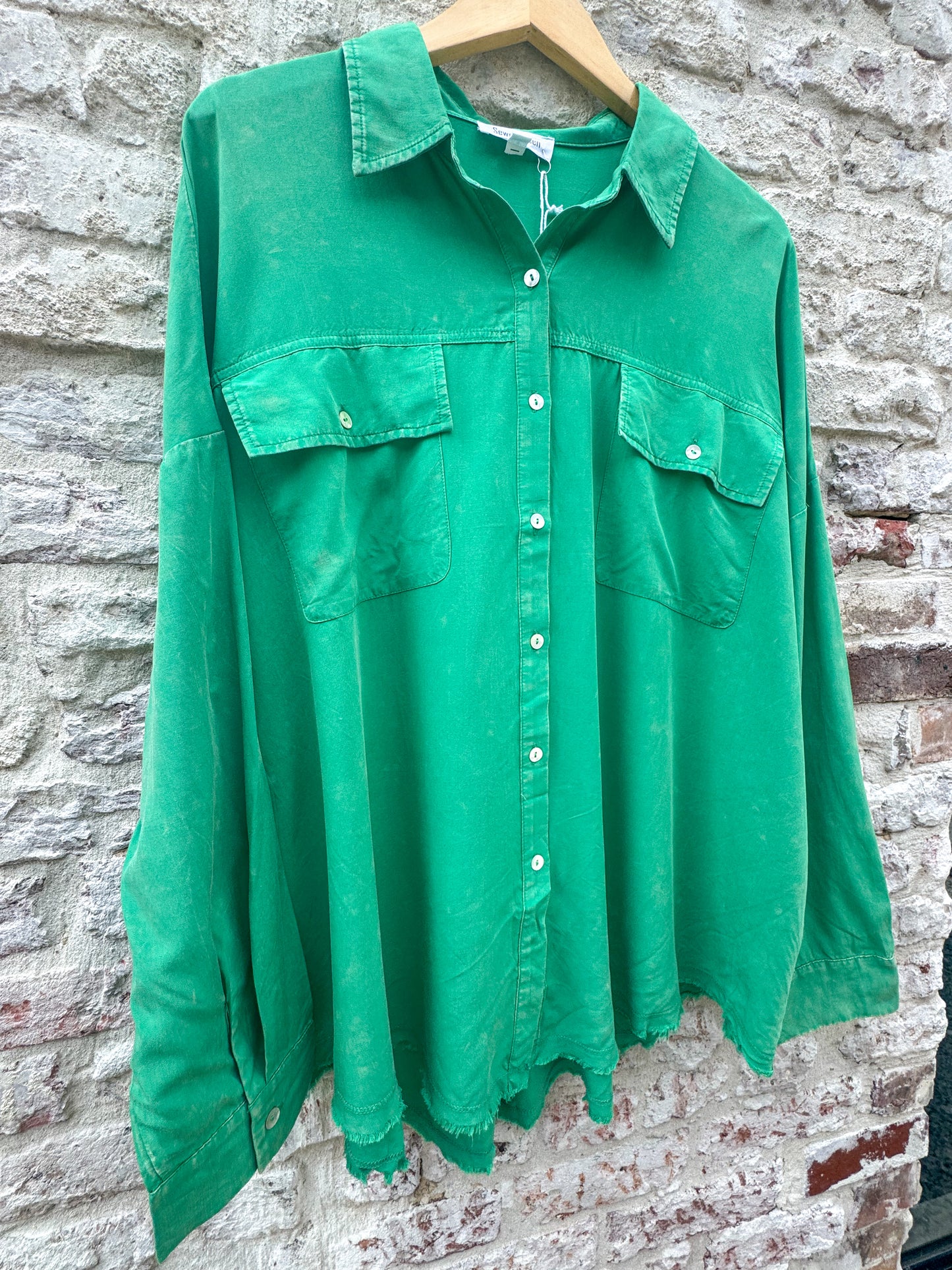 Mineral Washed Oversized Top