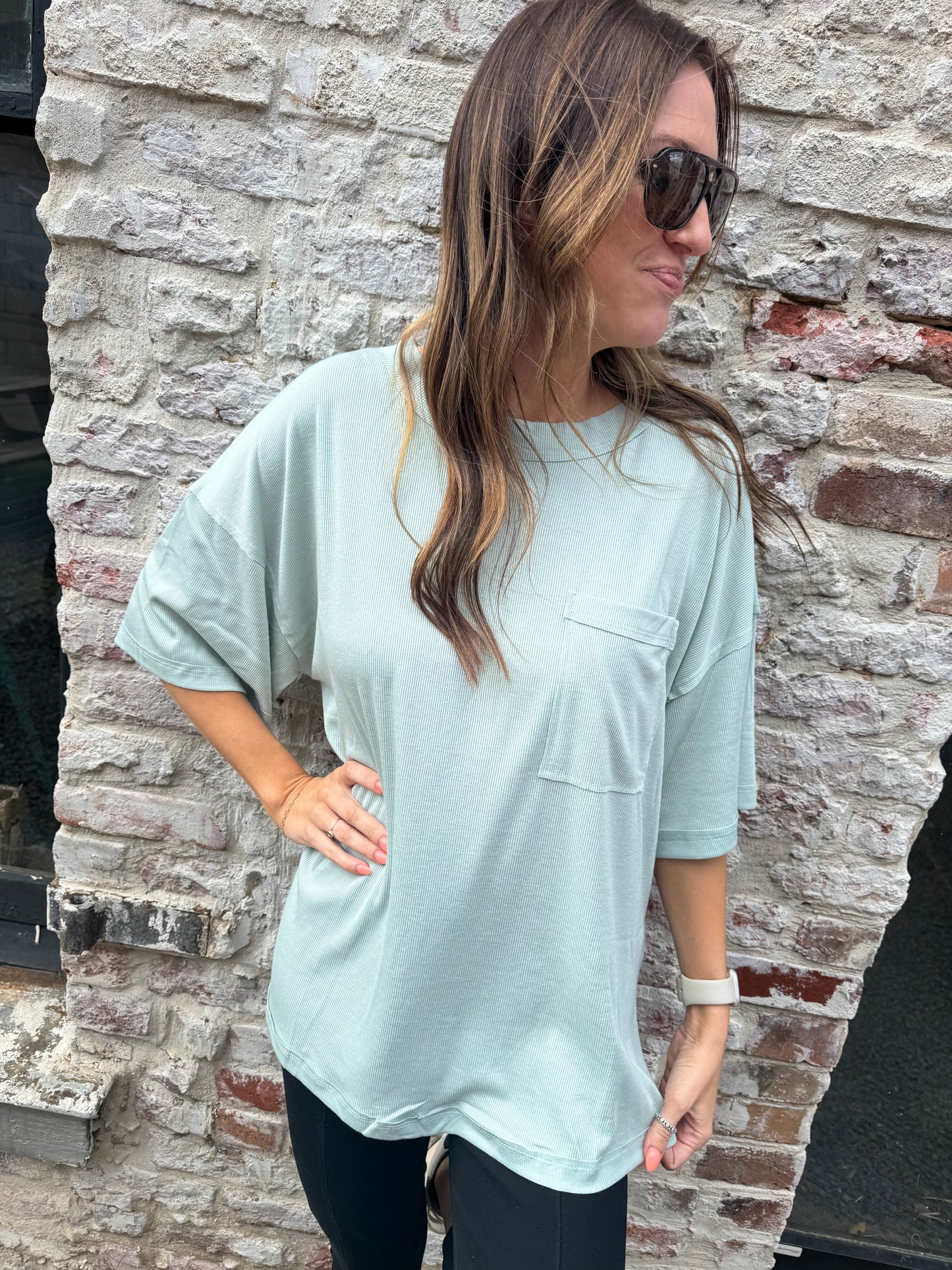 Ribbed Oversized Tees