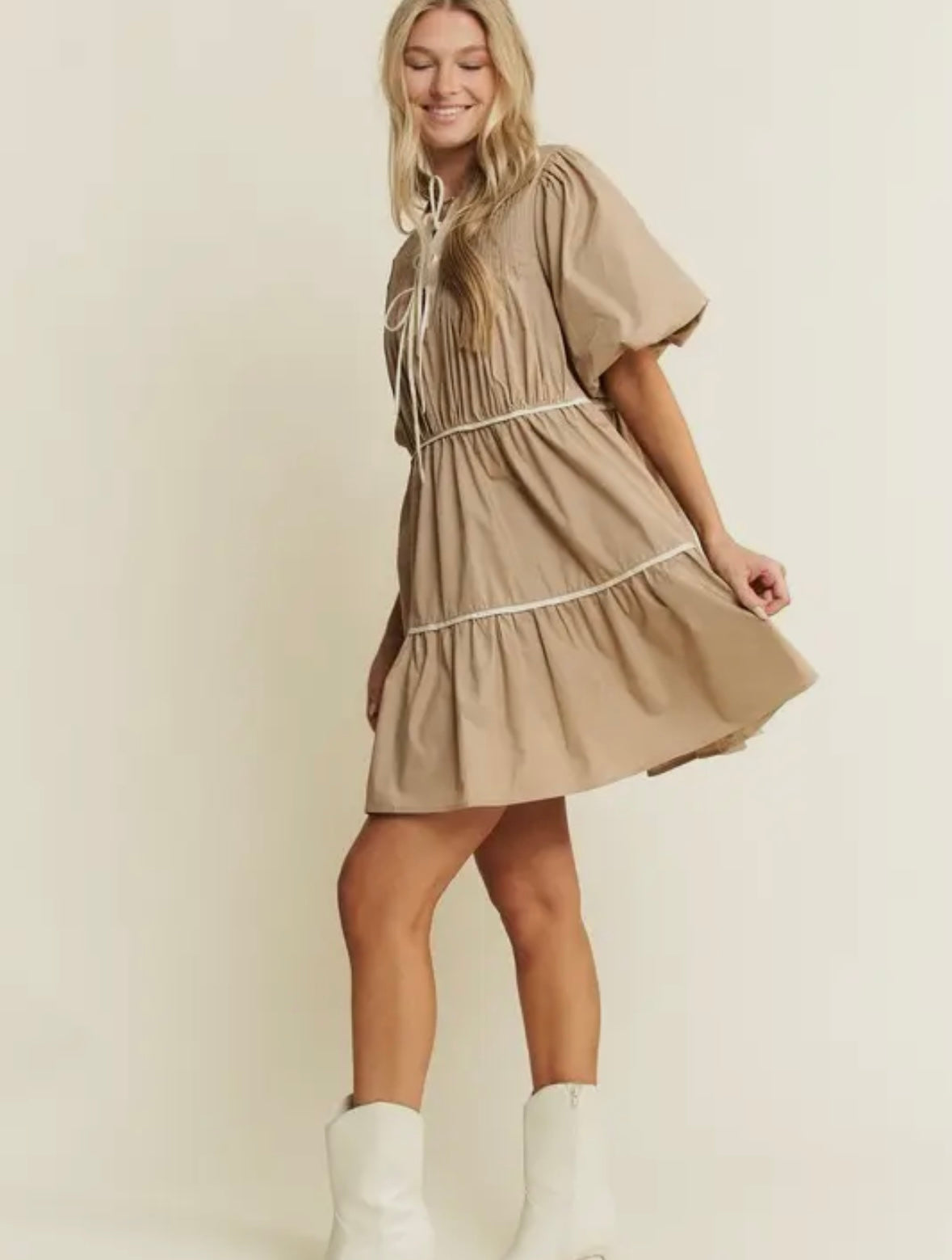 Tiered Tie Dress