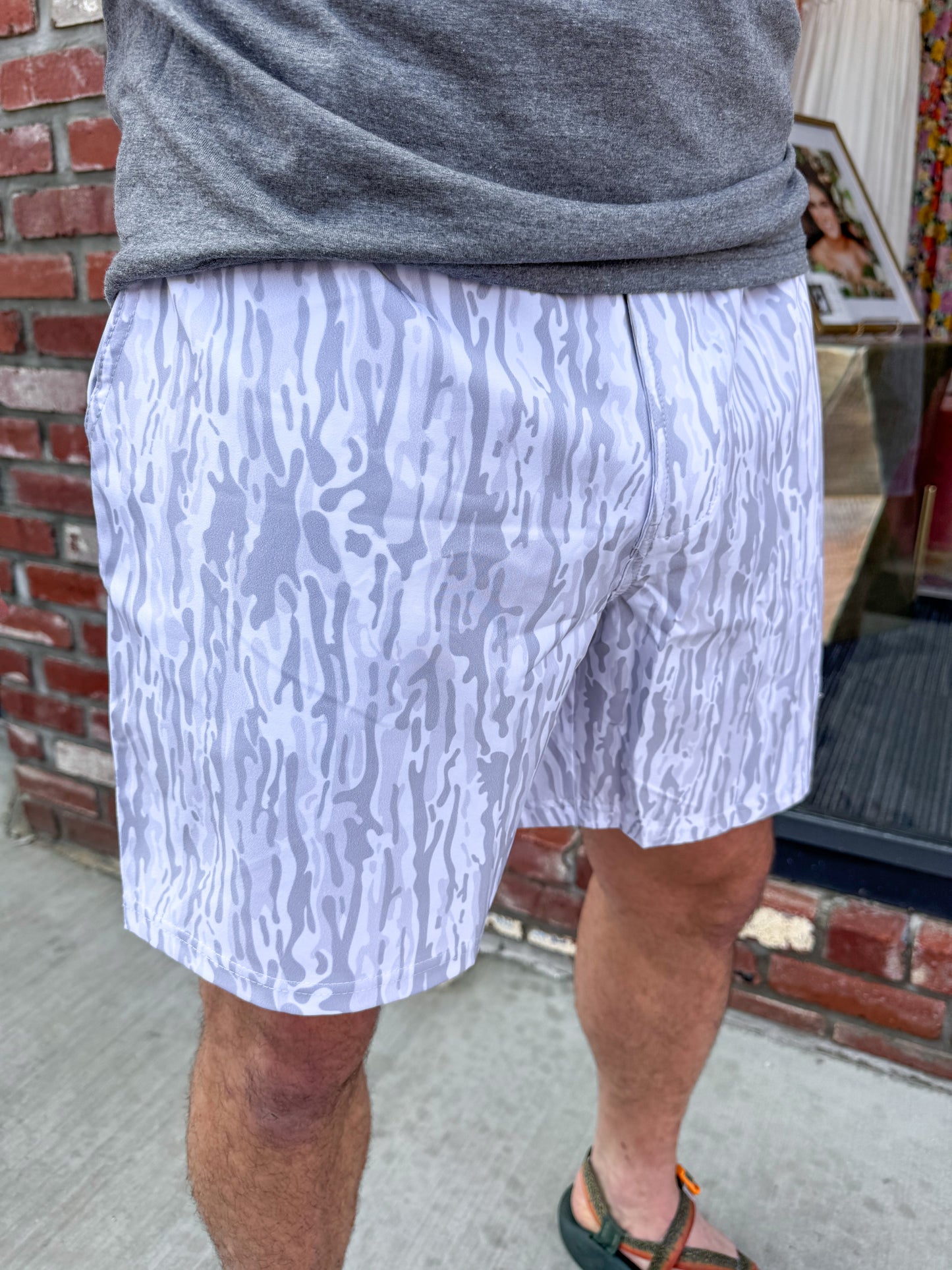 White Camo Shorts