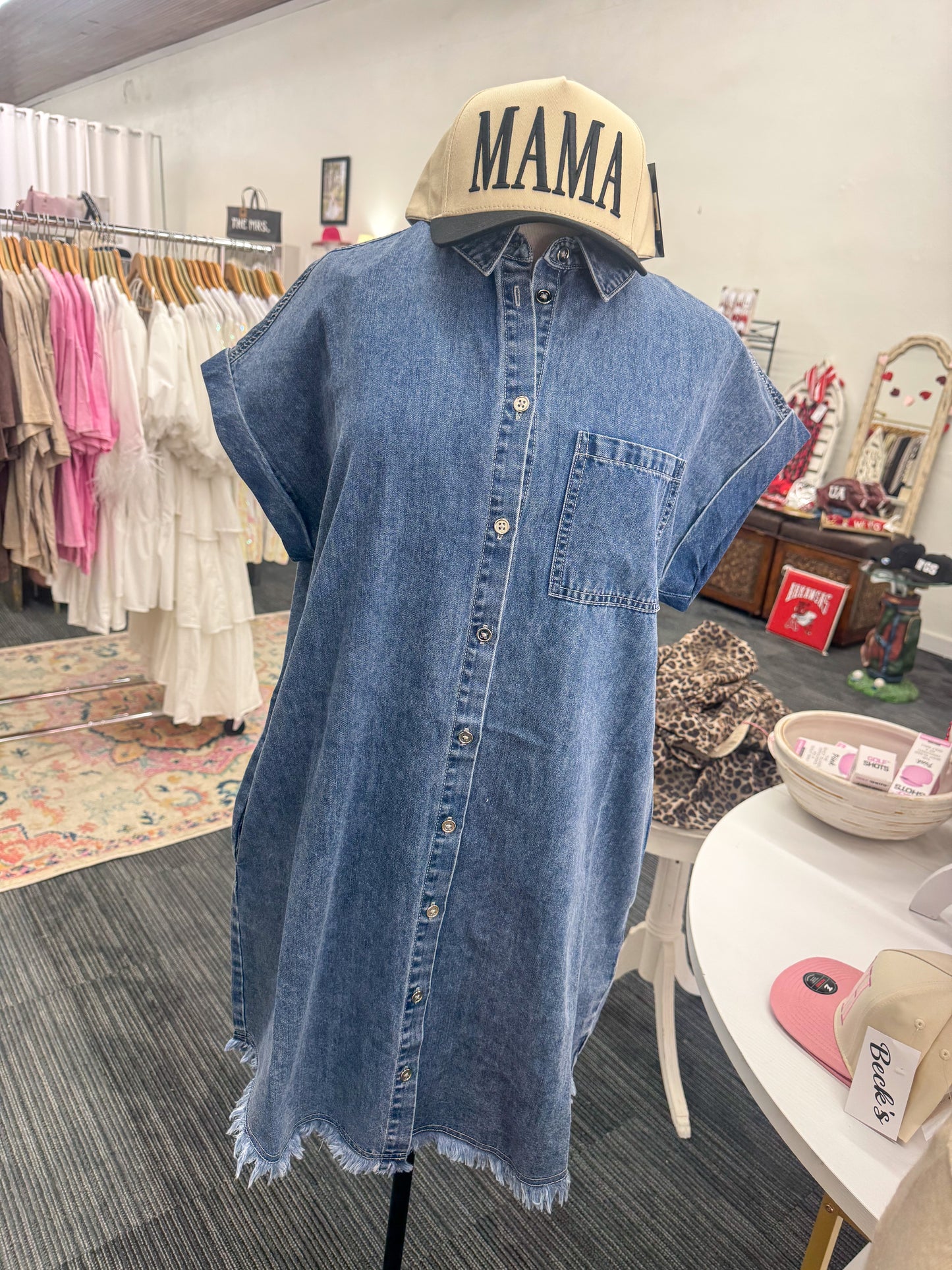 Denim Shirt Dress