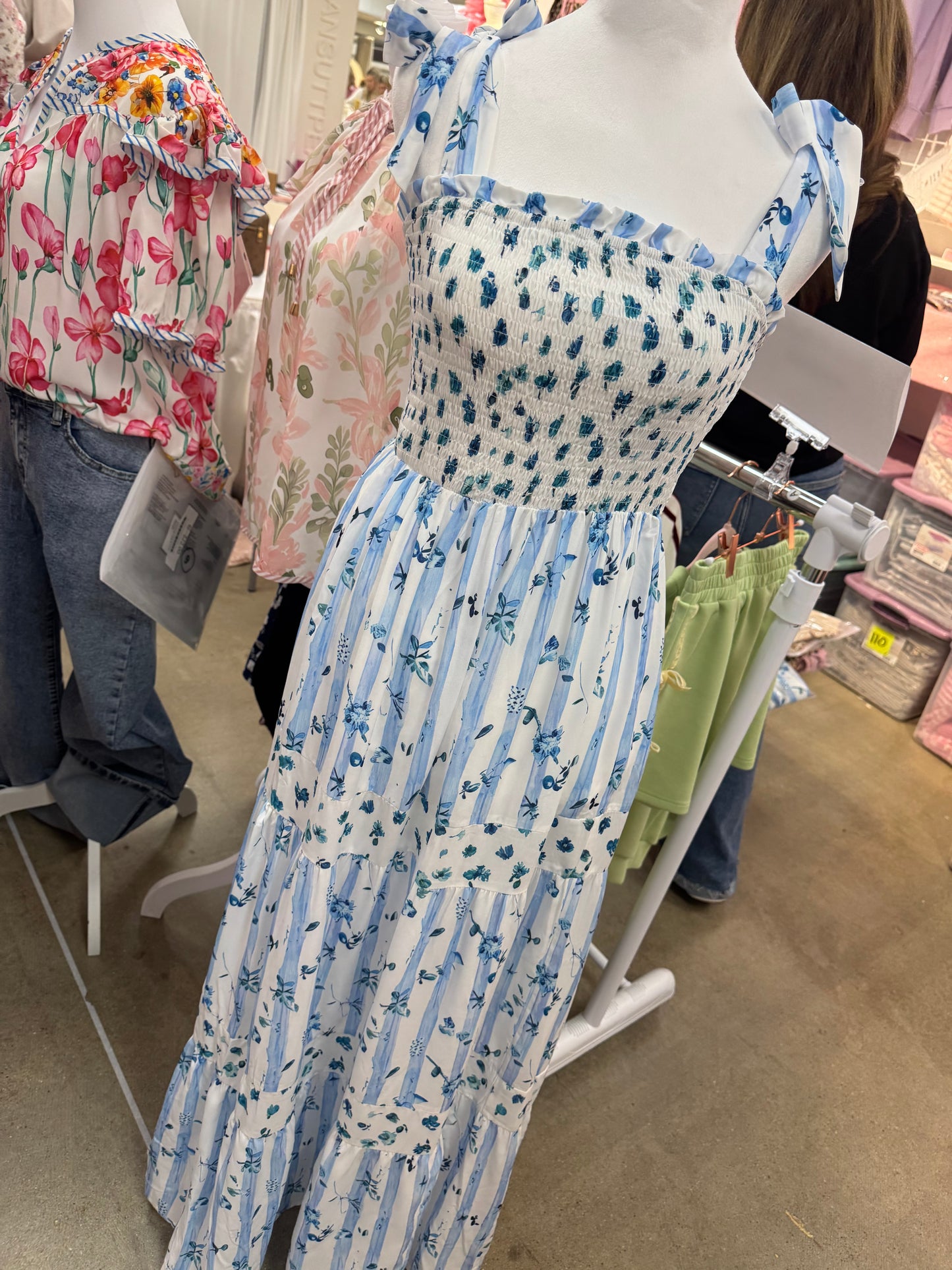 Blue Floral Maxi