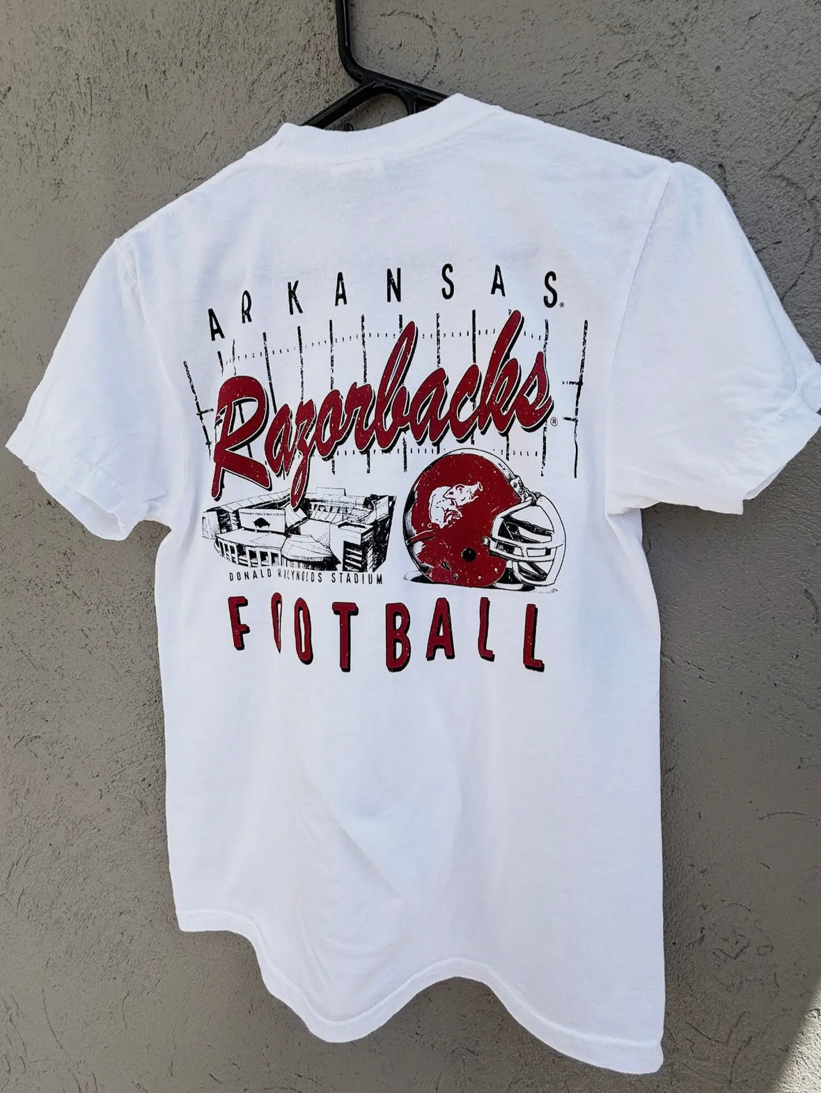 White Razorback Stadium Tee