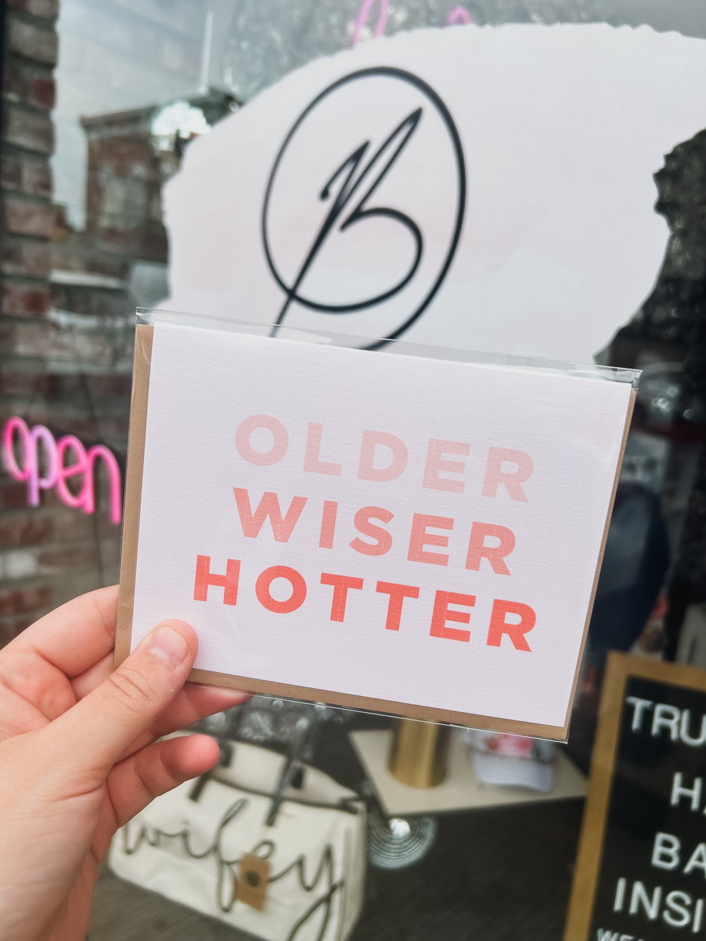 Older Wiser Hotter Card