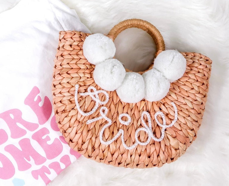 Bride Straw Tote