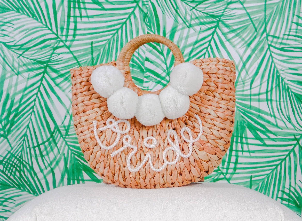 Bride Straw Tote
