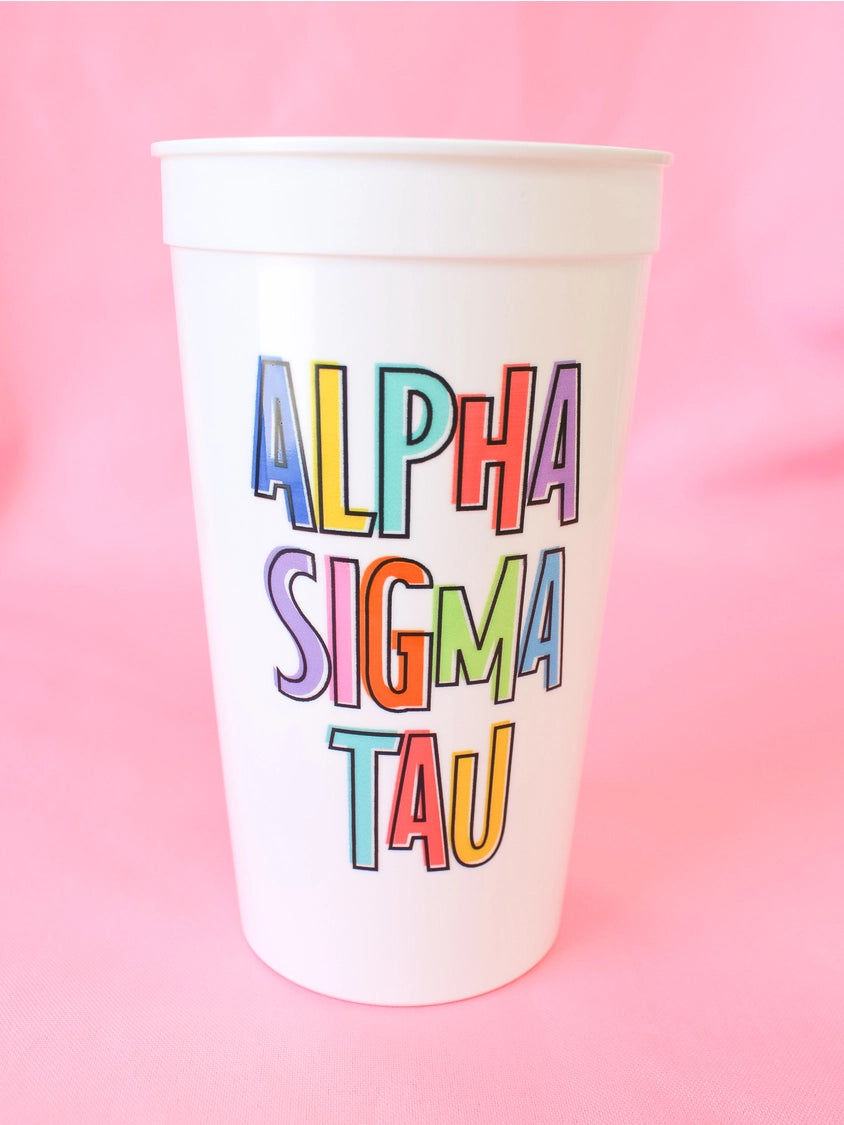 Sorority Colorful Stadium Cup
