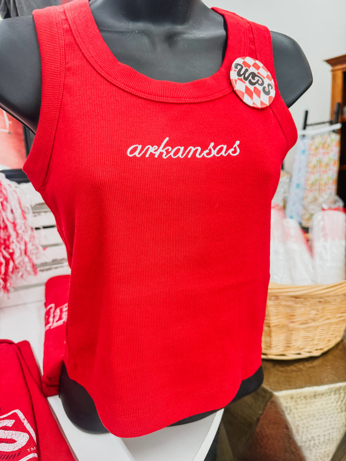 Arkansas Embroidered Tank Top