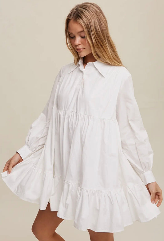 Long Sleeve Lined Dress