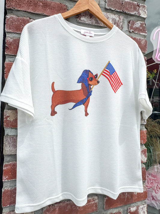 Knit Dachshund Top