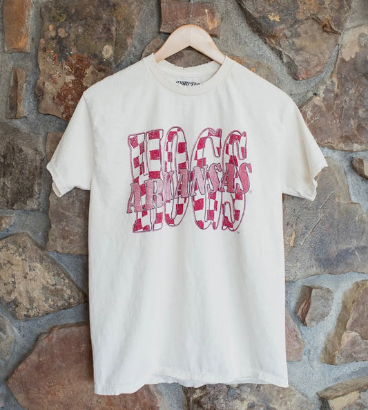 Hogs Checkered Tee