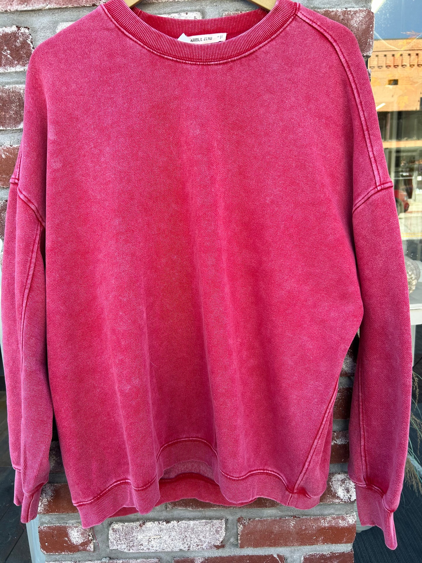 Acid Washed Oversized Sweatshirt