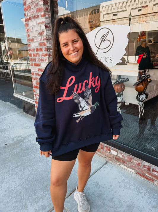 Lucky Duck Mockneck