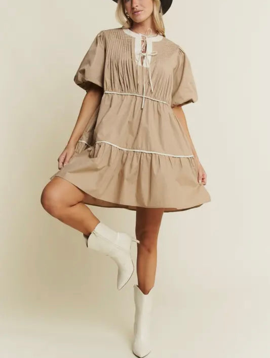Tiered Tie Dress