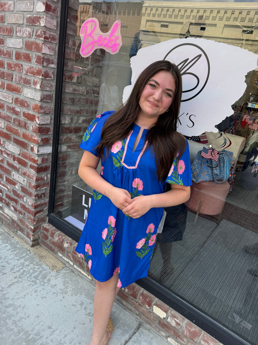 Floral Loose Mini Dress