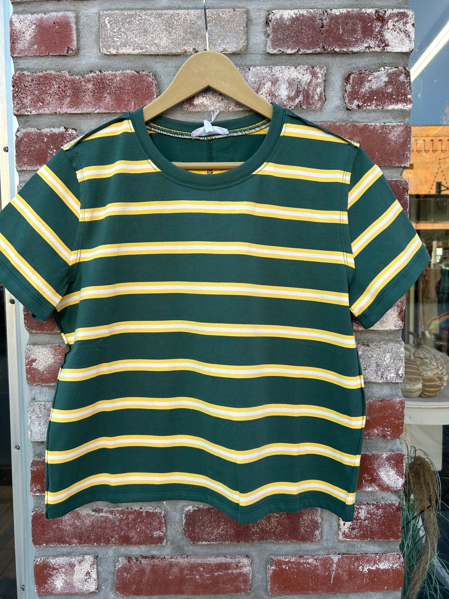 Striped Green Top