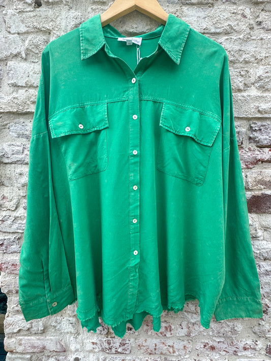 Mineral Washed Oversized Top