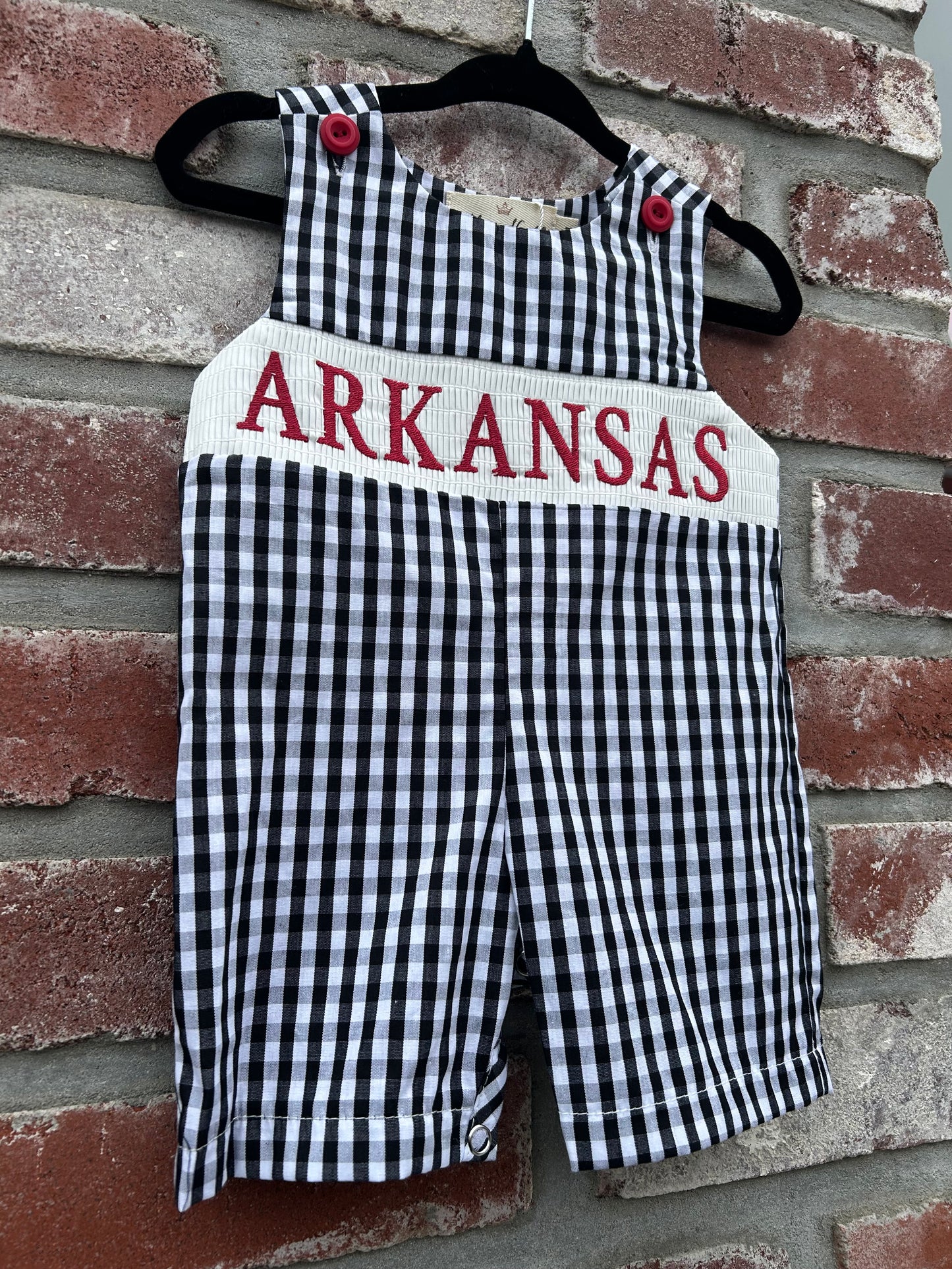 Arkansas Gingham Romper