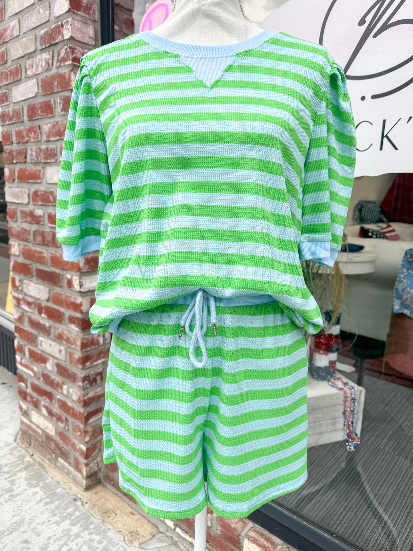 Striped Oversized Knit Set