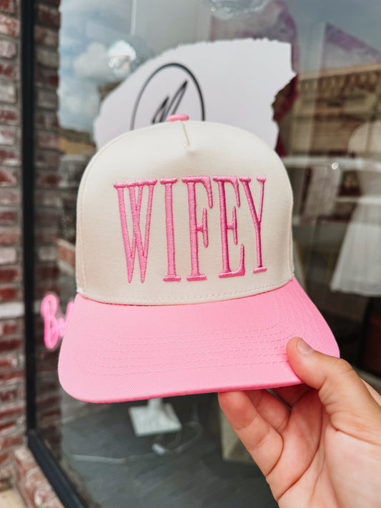 Wifey Pink 3D Hat