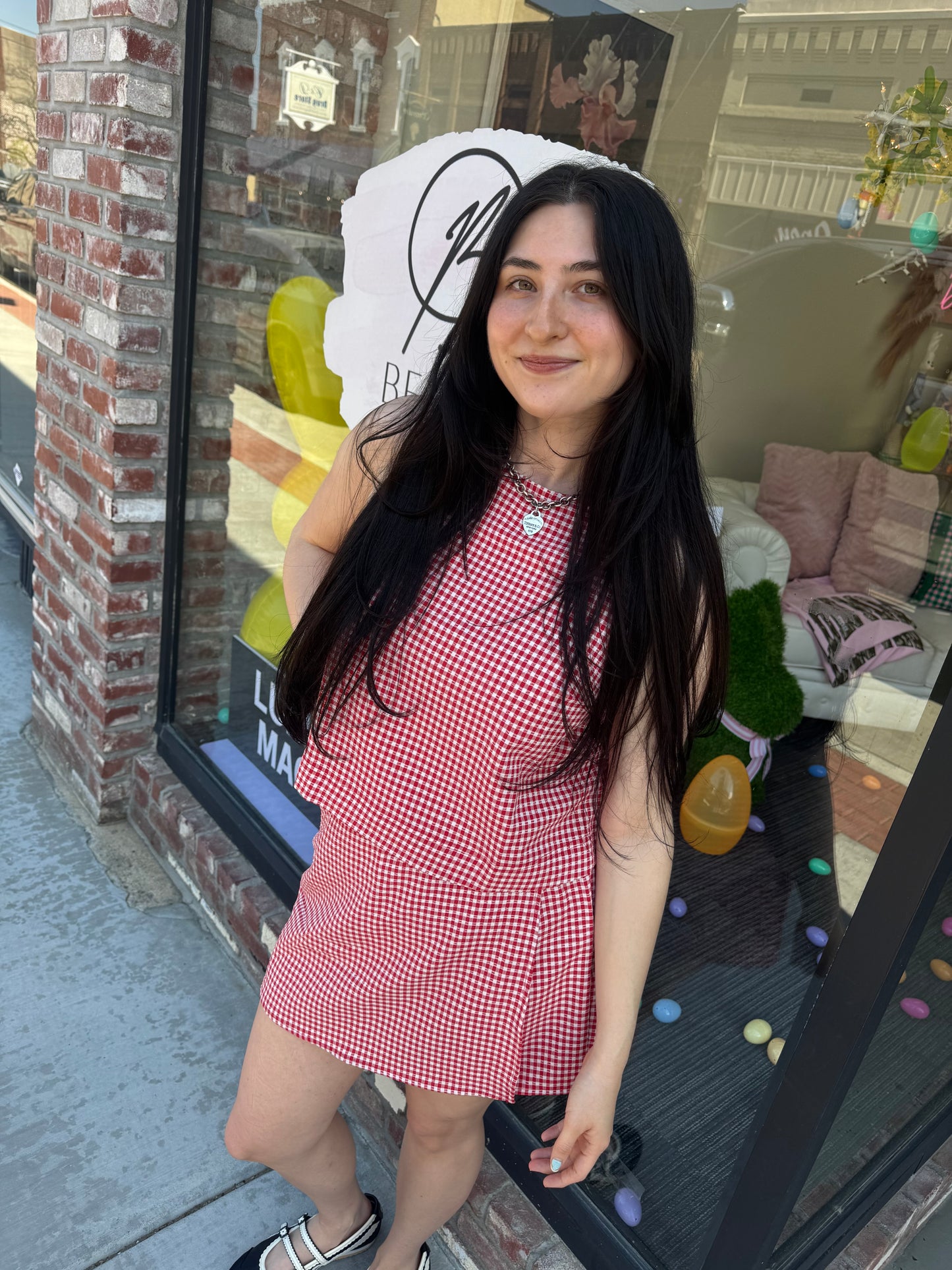 Gingham Skort Set