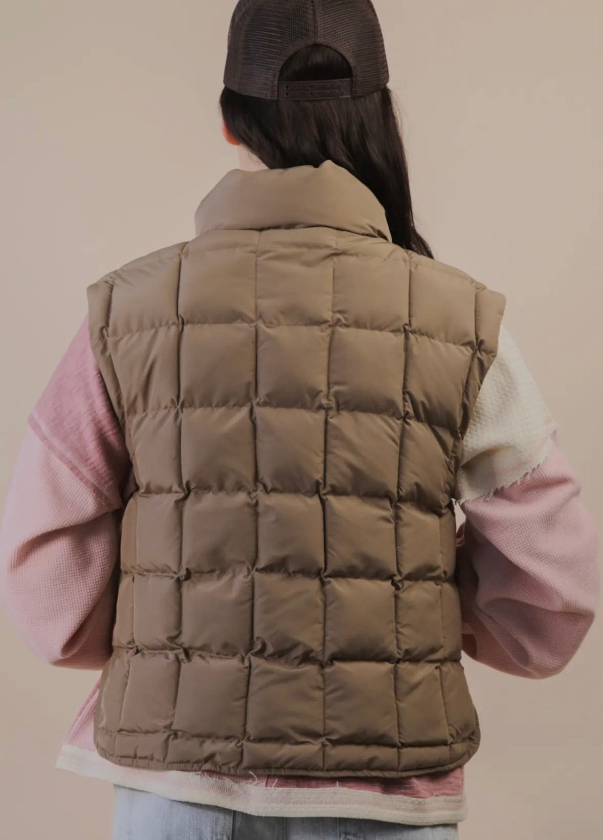 Mocha Puffer Vest