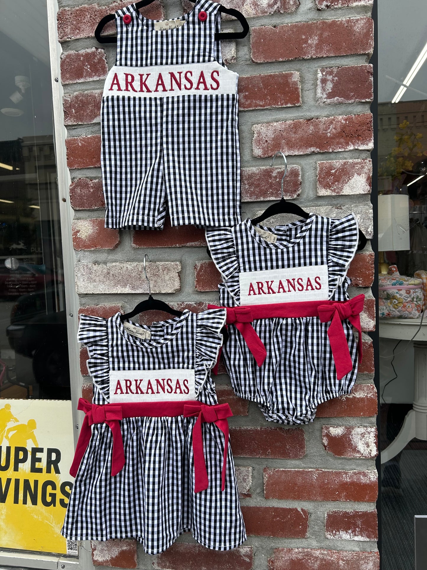 Arkansas Gingham Romper