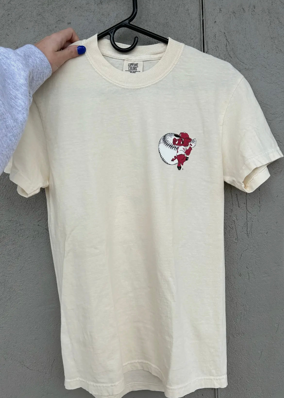 Arkansas Baseball Tan Shirt