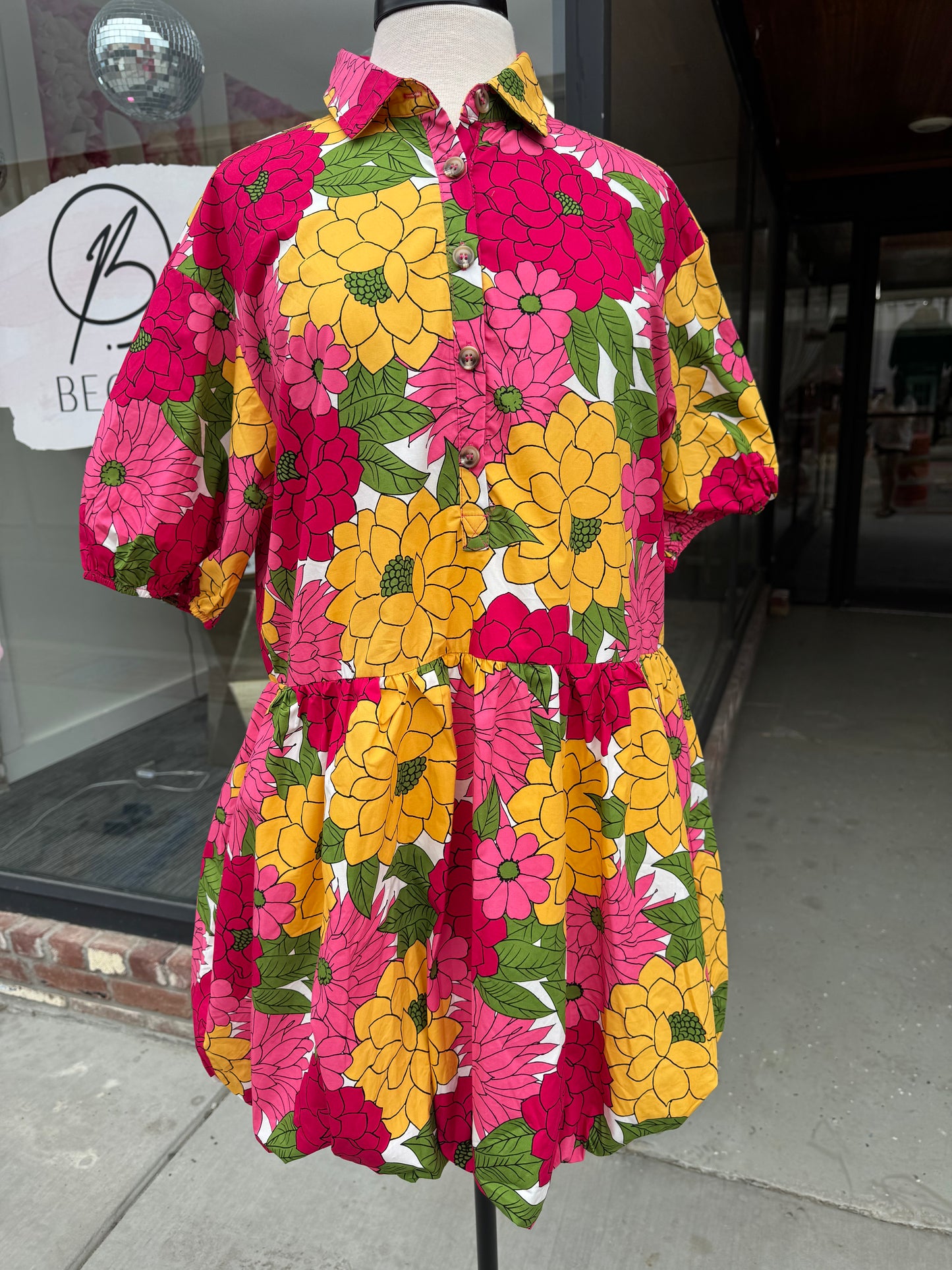 Floral Bubble Dress
