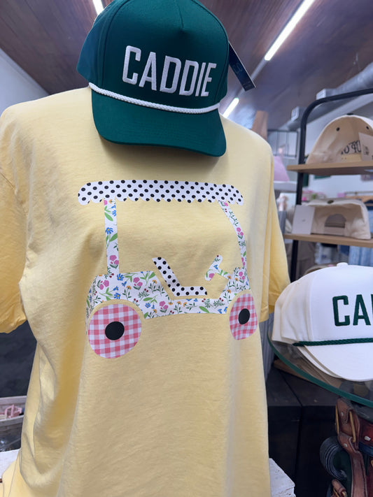 Golf Cart Floral Tee